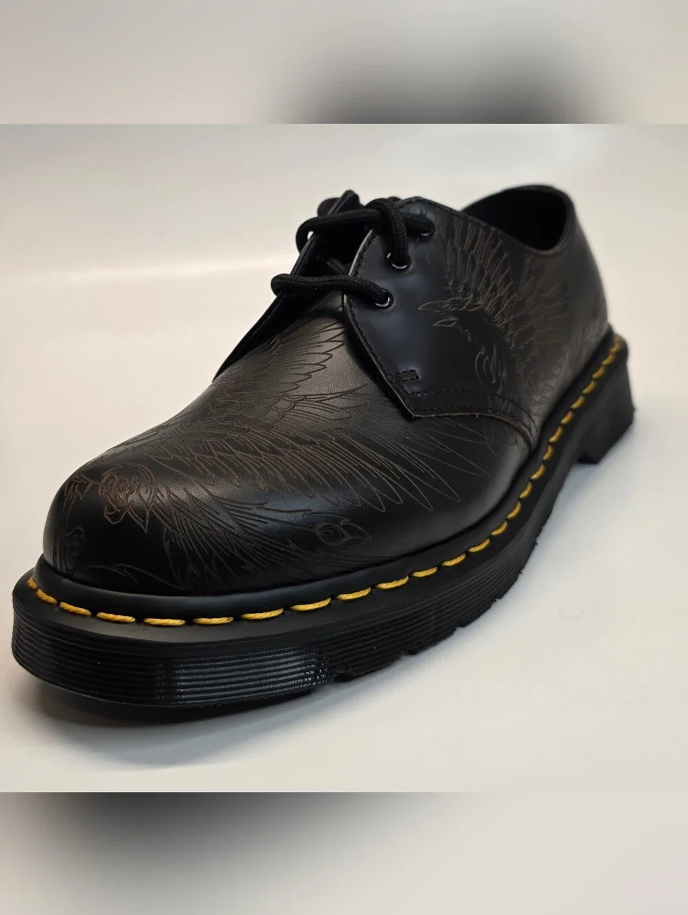 New  Dr. Martens 1461 Phoenix 3-Eye Oxford Shoes Smooth   Leather Men's Size 8